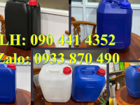 Can 22 lít nhựa HDPE, thùng nhựa vuông 25 lít, can nhựa 30 lít đựng mực nhuộm vải 