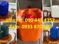 SX can nhựa 22 lít, vỏ can nhựa 24 lít, can nhựa 25 lít đựng chất tẩy rửa nồng độ cao 