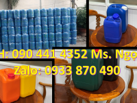 SX can nhựa 20 lít tròn, can nhựa 22 lít đựng hóa chất, can nhựa vuông 24 lít dày 
