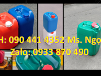 SX can nhựa 20 lít tròn, can nhựa 22 lít đựng hóa chất, can nhựa vuông 24 lít dày 