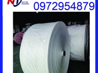 Manh PP dệt màu trắng, manh PP quấn dây thừng