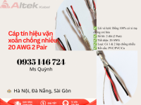 Cáp tín hiệu vặn xoắn chống nhiễu 20 AWG 2 Pair Altek Kabel