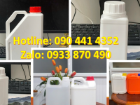 Can nhựa 2 lít đựng dầu máy, can nhựa 5 lít đựng hóa chất ngành may mặc 
