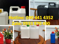 Can nhựa 2 lít đựng dầu máy, can nhựa 5 lít đựng hóa chất ngành may mặc 