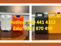 Can nhựa 2 lít đựng dầu máy, can nhựa 5 lít đựng hóa chất ngành may mặc 