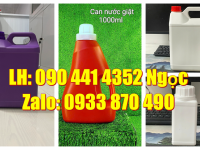 Can nhựa 5 lít đựng cà phê ủ lạnh, can nhựa 2 lít đựng dầu ăn, bình 1 lít đựng mật ong