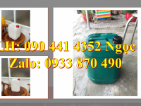Can nhựa vuông 24 lít, thùng nhựa 25 lít đựng chất tẩy, can nhựa 30 lít đựng thuốc thú y