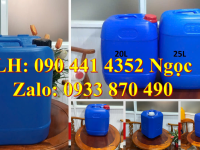 Can nhựa vuông 24 lít, thùng nhựa 25 lít đựng chất tẩy, can nhựa 30 lít đựng thuốc thú y