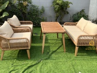Sofa giả mây ngoài trời