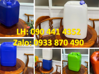 Can nhựa 20 lít đựng dung môi, thùng nhựa 25 lít vuông, can nhựa 30 lít giá rẻ