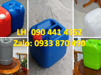 Can nhựa 20 lít đựng dung môi, thùng nhựa 25 lít vuông, can nhựa 30 lít giá rẻ