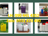 Can nhựa 5 lít màu vàng, can nhựa 2 lít đựng dung dịch vệ sinh máy móc chuyên dụng 