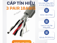 Cáp tín hiệu vặn xoắn 3 Pair 18AWG Altek Kabel 