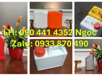 Can nhựa 1 lít vuông đựng sữa bò, can nhựa 2 lít đựng nước ép, can nhựa 5 lít đựng sữa hạt 
