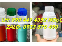 Chai nhựa 1 lít dày, bình nhựa 500ml vòi nhấn, chai 100ml phun sương 