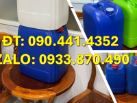 Can nhựa 30 lít đựng thủy ngân, can nhựa 25 lít đựng bazơ, can nhựa 20 lít đựng chất tách 