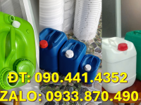 Can nhựa 30 lít đựng thủy ngân, can nhựa 25 lít đựng bazơ, can nhựa 20 lít đựng chất tách 