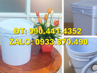 Thùng đựng sơn 5 lít vàng, vỏ thùng sơn tròn 6 lít, thùng sơn 10 lít đựng dầu nhớt 