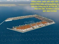 HÀNG HIẾM –BÁN  ĐẤT MẶT TIỀN  70.000m   -NAM SÔNG HẬU, xã Trung Bình, huyện Trần Đề, tỉnh Sóc Trăng