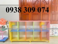 Tủ đựng cặp dép mầm non, tủ đựng balo sách trẻ em mầm non
