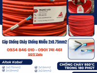 Cáp chống cháy chống nhiễu 2x0.75+E+GFT Altek Kabel