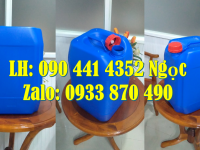Can 10 lít đựng hóa chất nhựa cao cấp, can nhựa 20 lít dày, can nhựa 25 lít vuông dày 