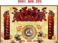 Tranh Gạch Tường Phòng Thờ - Cửu Huyền Thất Tổ