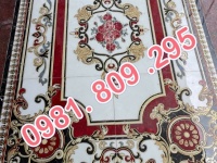 Gạch thảm lát nền phòng khách1m6x2m4 và 1m2x1m8