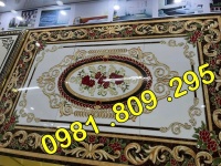 Gạch thảm lát nền phòng khách1m6x2m4 và 1m2x1m8