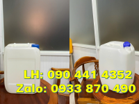 Can nhựa vuông 25 lít đựng nguyên liệu hóa chất, can nhựa HDPE dày 20 lít vuông nắp thoát khí 