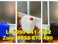 Can nhựa vuông 25 lít đựng nguyên liệu hóa chất, can nhựa HDPE dày 20 lít vuông nắp thoát khí 