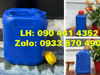 Can nhựa 5 lít đựng hóa chất y tế, bình nhựa vuông 2 lít đựng xăng, can nhựa 1 lít có quai 