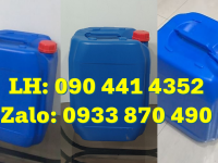 Thùng nhựa 22 lít màu vàng, can nhựa 24 lít màu đen đựng hóa chất nguy hiểm 
