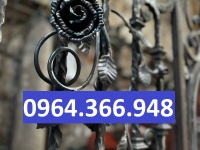 Bông hồng sắt rèn trang trí cổng lan can và ban công