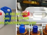 Can nhựa 25 lít vuông chống trượt, can nhựa 30 lít đựng chất phụ gia