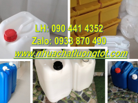 Can nhựa 25 lít vuông chống trượt, can nhựa 30 lít đựng chất phụ gia