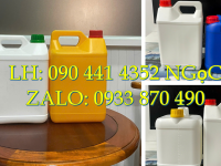 Gía can nhựa 2 lít tròn có vòi nhấn, can nhựa 5 lít đựng chất lỏng hóa học 