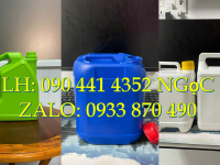 Gía can nhựa 2 lít tròn có vòi nhấn, can nhựa 5 lít đựng chất lỏng hóa học 