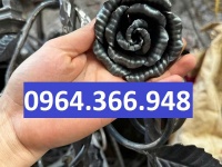 Hoa hồng rèn tay tạo điểm nhấn cho cổng sắt mỹ thuật