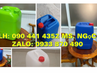 Can nhựa 22 lít đựng nông dược, thùng nhựa 25 lít vuông, can nhựa 30 lít xanh đựng hóa chất 