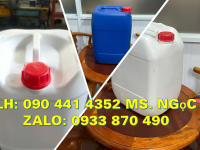 Can nhựa 22 lít đựng nông dược, thùng nhựa 25 lít vuông, can nhựa 30 lít xanh đựng hóa chất 