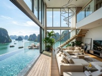 Tầm view độc bản: Trực diện vịnh Hạ Long và hồ nhạc nước – không gian thưởng lãm pháo hoa và cảnh