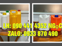 Vỏ can nhựa 2 lít vuông, can nhựa 2 lít tròn nắp garenti, can nhựa 2 lít đựng hóa chất sinh khí 