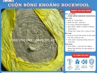 Bông khoáng Rockwool cách nhiệt dạng cuộn, cuộn trơn, cuộn lưới