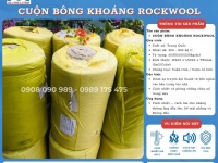 Bông khoáng Rockwool cách nhiệt dạng cuộn, cuộn trơn, cuộn lưới