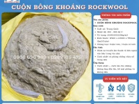 Bông khoáng Rockwool cách nhiệt dạng cuộn, cuộn trơn, cuộn lưới