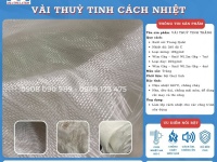Vải thuỷ tinh màu trắng cách âm, vải thuỷ tinh cách nhiệt