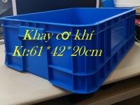 Giá thùng nhựa xanh dương có nắp, thùng nhựa HPDE, thùng nhựa cao 20, thùng