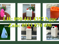 Vỏ can nhựa 1000ml đựng chất tẩy dạng loãng, can nhựa 2 lít tròn đựng nước giặt/ xả 