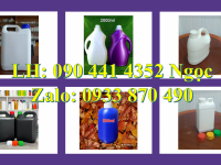 Vỏ can nhựa 1000ml đựng chất tẩy dạng loãng, can nhựa 2 lít tròn đựng nước giặt/ xả 